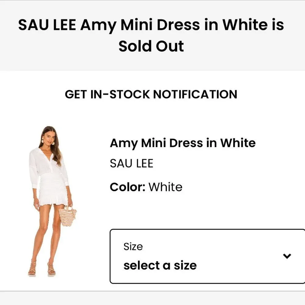 Sau Lee Amy Mini Dress